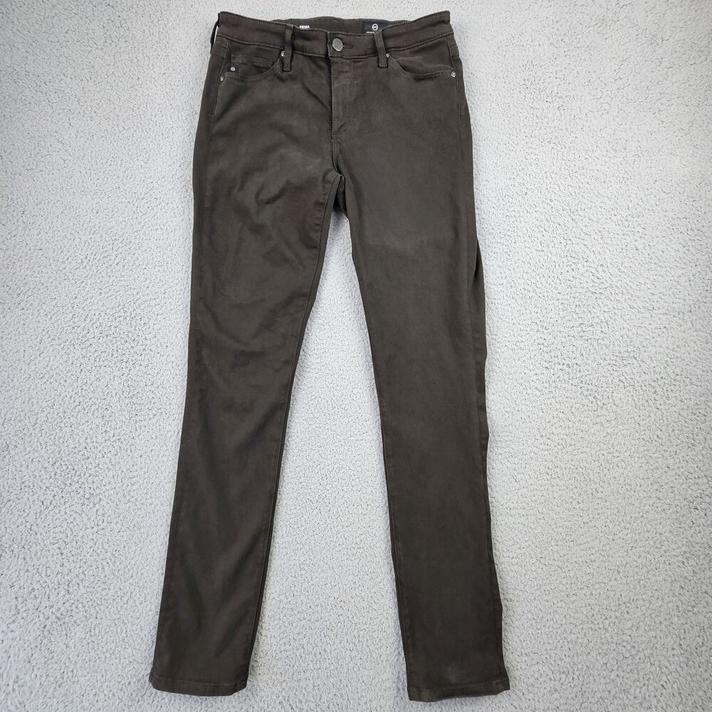AG Adriano Goldschmied Prima Jeans Womens 28x30 Dark Brown Cigarette Leg Stretch